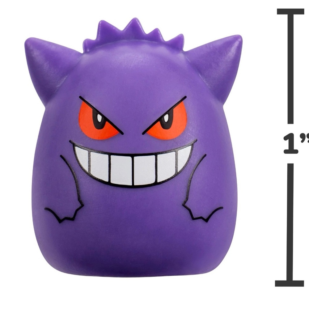 RARE Pokémon Squish-a-longs 4Pack Pikachu Gengar Marill Teddiursa NEW Sealed HTF - Picture 4 of 7